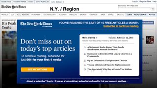 Two Years Later, The New York Times Closes Its Paywall's Most Gaping Hole